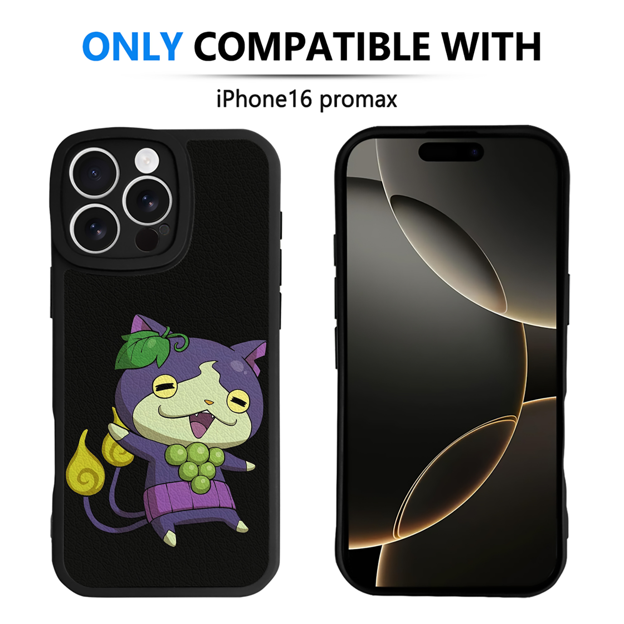 （画像用） 妖怪ウォッチ Yo-kai Watch 【iPhone 16シリーズ対応】シリコンスマホケース（レザー調） 材質：シリコン